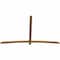Ekena Millwork Bellingham Timber Gable Bracket, Western Red Cedar, 96"W x 60"H x 1 1/2"D x 3 1/2"F, 15/12 Pitch GBW096X60X0204BEL00SWR - alternate 4